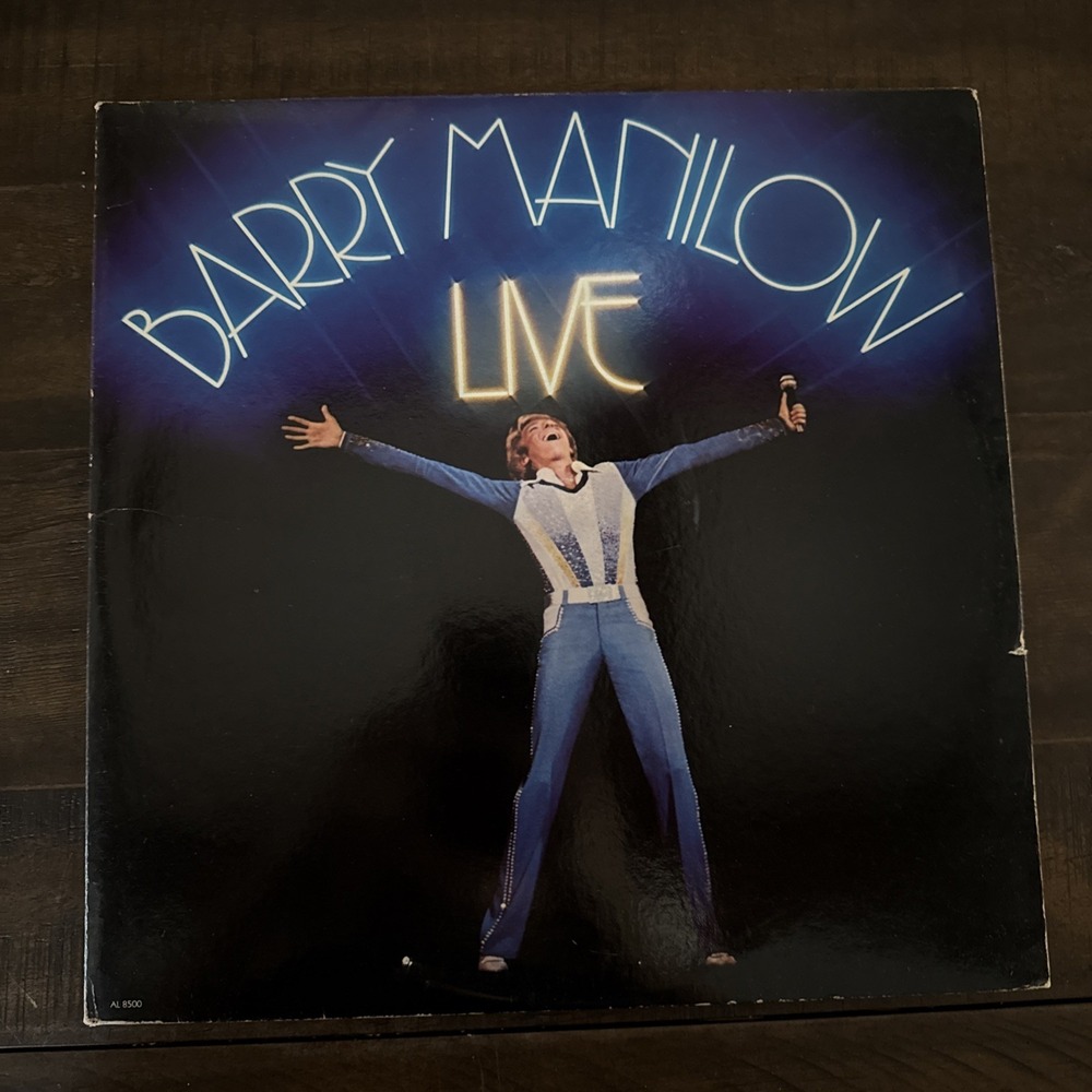 Barry Manilow LIVE Double Album Gatefold 1977 Arista Records AL-8500 VG+‎